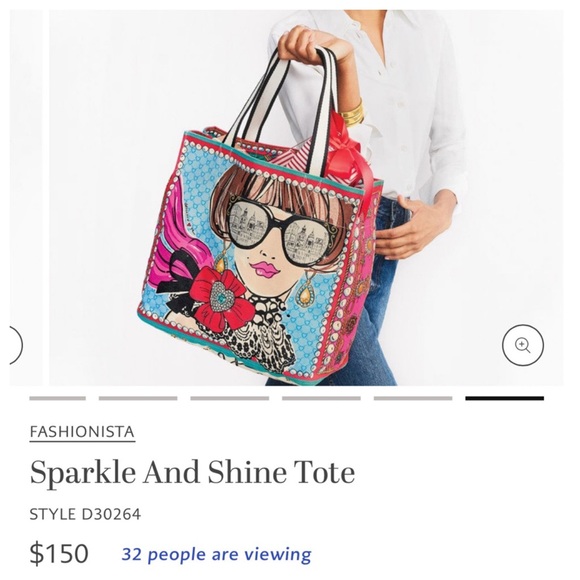 NWT Brighton Sparkle & Shine Tote - Picture 7 of 8